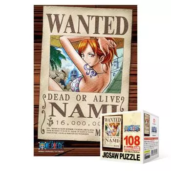 One Piece - Wanted Nami [Mini] - 108 piece jigsaw puzzle, popular Korean puzzle