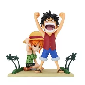 One Piece World Collectable Figure Log Stories Luffy & Nami Banpresto One Piece Log Stories Luffy & Nami Bandai Spirits World Collection Figure