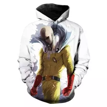 One Punch 3D Print Hoodies Men Women Casual Fashion Oversized Hoodie Pullovers Hooded Sweatshirts Tracksuit Coats Kids Clothing S