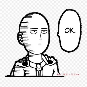 One Punch Man Ok Saitama One Punch Man железные нашивки для DIY теплопередающая одежда термопереносные наклейки декоративная печать