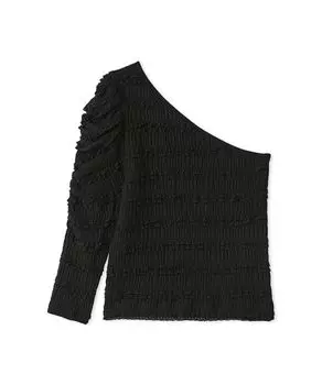 One Shoulder Lace Tops LWCT251105 BLK [Lily Brown] Women s чёрный