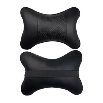 One Side Pu Leather Pack HeadrestNEW Car Neck Pillows for Head Pain Relief Filled Fiber Universal Car Pillow Car Accessories