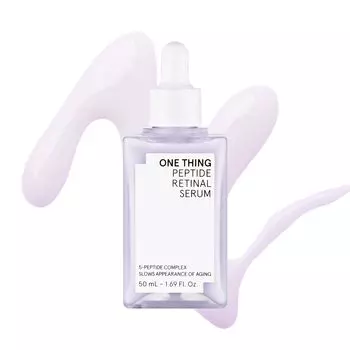ONE THING Peptide Retinal Serum 50 мл Сухая кожа Чувствительная кожа Пептидная сетчатка Уход за порами Дряблость кожи Упругость Эластичность Лифтинг Тон кожи Поры тонкие