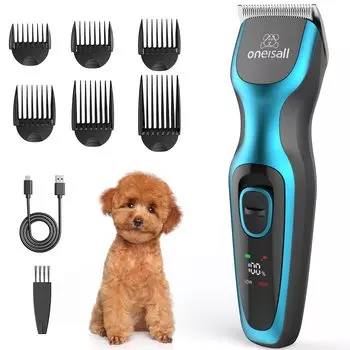 oneisall Pet Dog Cat Подходит для стрижки густых волос Подходит для стрижки всего тела независимо от размера собаки Высокая или низкая мощность Регулируемая стрижка В комплекте с Pet