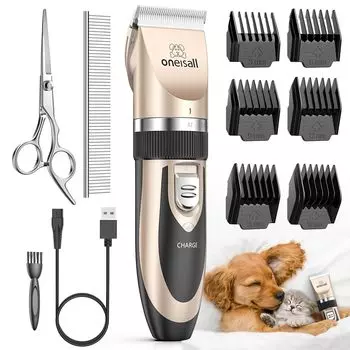 oneisall Pet Dog Trimming Регулируемая стрижка Широко подходит для стрижки всего тела и других низких Подходит для Включает 6 Направляющих Модель P2 Gold