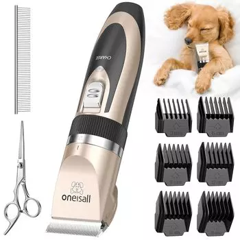 oneisall Pet Dog Trimming Регулируемая стрижка Широко подходит для стрижки всего тела и других низких стрижек Подходит для Включает в себя 6 направляющих Модель P2 Машинки для стрижки,