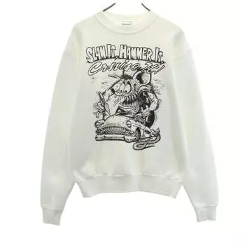 ONEITA 90s Old USA made Rat Fink Long sleeve Print sweat Men s Used