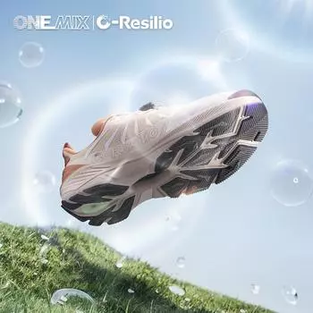 ONEMIX 2024 уличная супер легкая обувь для папы с мягкой подкладкой, женская нескользящая износостойкая беговая мужская обувь на осень и зиму 35 белый