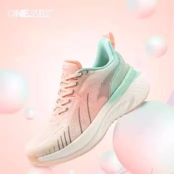 Onemix новые амортизирующие кроссовки для мужчин, спортивная тренировочная спортивная обувь, уличные нескользящие износостойкие кроссовки для мужчин 35 жёлтый