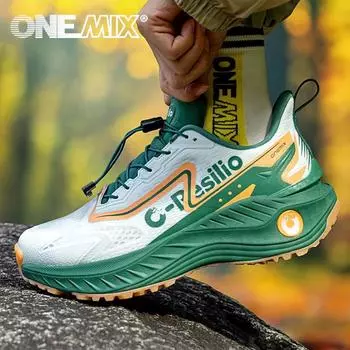 ONEMIX Travel Осень и зима легкие кроссовки для бега по бездорожью с амортизацией для женщин и мужчин, противоскользящая одежда 35 коричневый