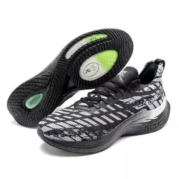 ONEMIX Wing Elite Профессиональные кроссовки для мужчин Водонепроницаемая дышащая спортивная тренировочная спортивная обувь Уличные водонепроницаемые нескользящие оригинальные кроссовки 46 чёрный