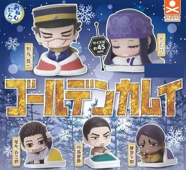 Onemutan Golden Kamuy 5 видов Stand Stones Gacha Gacha Capsule Toy [Набор (Полный Полный)]