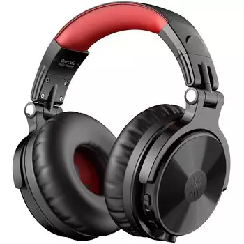 OneOdio Wireless До 110 часов непрерывной работы Bluetooth Heavy Wired High Calling Pro Black Red Наушники, Воспроизведение, Наушники, Бас, Разрешение,