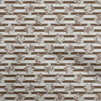 oneOone Cotton Flex Brown Fabric Block Fabric For Sewing Printed Craft Fabric By The Yard 40 Inch 42 Inch Wide - Viscose Chiffon коричневый