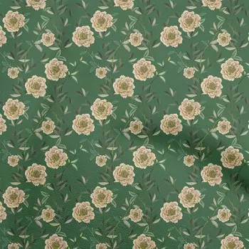 oneOone Cotton Flex Черная ткань Цветочный швейный материал Ткань с принтом в ярдах 40 дюймов 42 Inch Wide - Viscose Chiffon чёрный