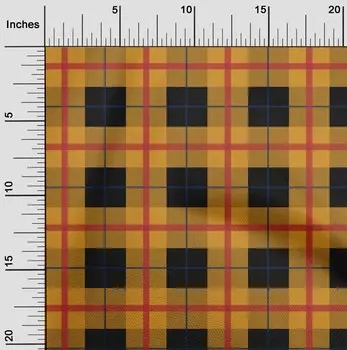 oneOone Cotton Flex Черная ткань Мадрас в клетку Материал платья Ткань Ткань с принтом в ярдах 40 дюймов 42 Inch Wide - Viscose Chiffon синий