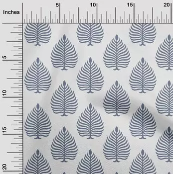 oneOone Cotton Flex Dark Dusty Blue Ткань Цветочный и Летающий Лебедь Блок Швейный Материал Ткань Печать Ткань По Двору 40 Дюймов 42 Inch Wide - Viscose Chiffon чёрный