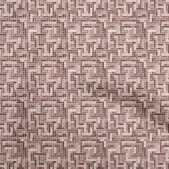 oneOone Cotton Flex Dark Rose Brown Fabric Abstract Diy Clothing Quilting Fabric Print Fabric By Yard 40 Inch 42 Inch Wide - Viscose Chiffon зелёный