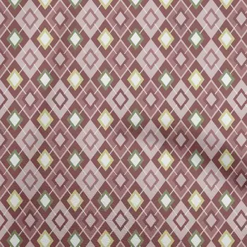 oneOone Cotton Flex Dark Rose Brown Fabric Check Швейный материал Ткань с принтом Ткань По Двору 40 дюймов 42 Inch Wide - Viscose Chiffon коричневый