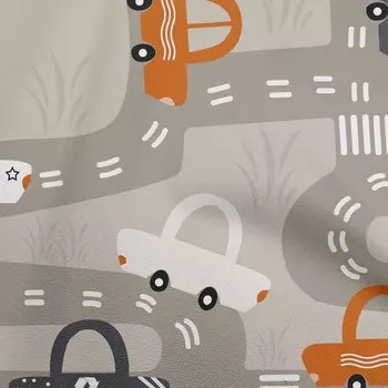 oneOone Cotton Flex Dusty Grey Fabric Car Dress Материал Ткань с принтом Ткань в ярдах 40 дюймов 42 Inch Wide - Viscose Chiffon серый