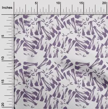 oneOone Cotton Flex Dusty Violet Ткань Текстура Акварельная Швейная Ткань По Двору Печатная Diy Одежда Швейные Принадлежности 40 Дюймов 42 Inch Wide - Viscose Chiffon коричневый