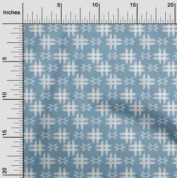 oneOone Cotton Flex Fabric Check Kasuri Print Fabric шириной 40 дюймов в ярдах 42 Inch - Viscose Chiffon ягодный