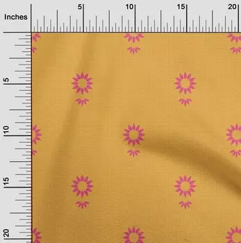 oneOone Cotton Flex Fabric Stripe & Floral Artistic Fabric Prints By Yard 40 Inch 42 Inch Wide - Viscose Chiffon фиолетовый