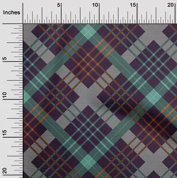 oneOone Cotton Flex Fabric Ткань с принтом в клетку тартан в ярдах 40 дюймов 42 Inch Wide - Viscose Chiffon cerise розовый