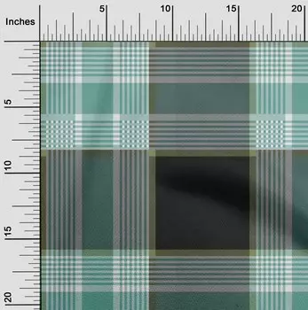 oneOone Cotton Flex Fabric Ткань с принтом в клетку тартан в ярдах 40 дюймов 42 Inch Wide - Viscose Chiffon ягодный