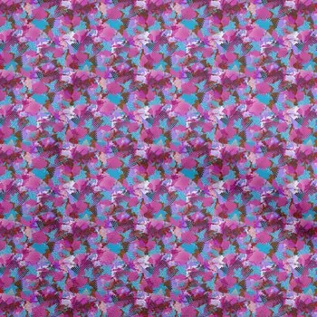 oneOone Cotton Flex Fuschia Pink Fabric Abstracts Craft Projects Decor Fabric Printed By Yard 40 дюймов 42 Inch Wide - Viscose Chiffon синий