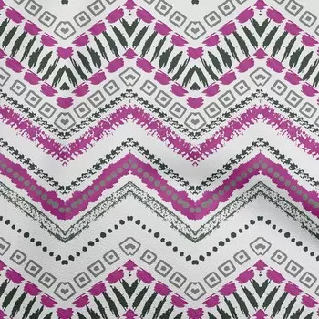 oneOone Cotton Flex Fuschia Pink Fabric Ikat Sewing Craft Projects Тканевые принты в ярдах 40 дюймов 42 Inch Wide - Viscose Chiffon чёрный