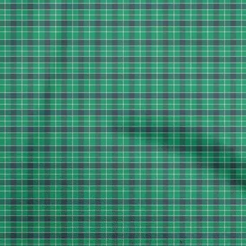 oneOone Cotton Flex Green Fabric Check Швейный материал Ткань с принтом в ярдах 40 дюймов 42 Inch Wide - Viscose Chiffon розовый