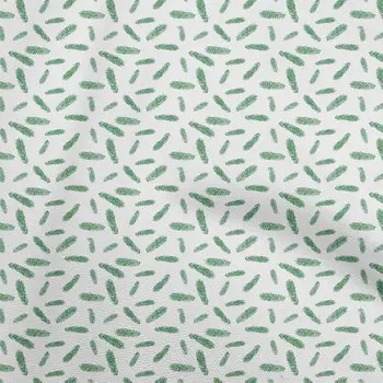 oneOone Cotton Flex Green Fabric Star & Baubles Платье Материал Ткань Ткань с принтом в ярдах 40 дюймов 42 Inch Wide - Viscose Chiffon светло-коричневого