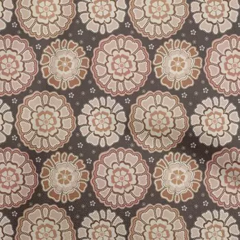 oneOone Cotton Flex коричневая ткань с цветочным принтом в горошек в ярдах 40 дюймов 42 Inch Wide - Viscose Chiffon синий