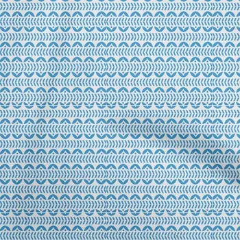oneOone Cotton Flex Light Blue Fabric Asian Block Sewing Fabric By The Yard Printed Diy Clothing Sewing Supplies 40 Inch 42 Inch Wide - Viscose Chiffon светло-синий