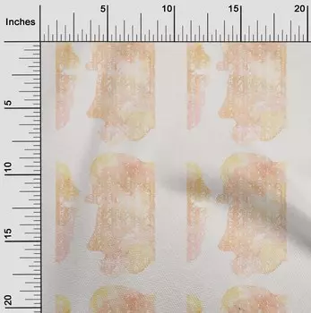oneOone Cotton Flex Light Peach Ткань Текстура Акварель Принадлежности для квилтинга Печать Швейная ткань По Двору 40 дюймов 42 Inch Wide - Viscose Chiffon лаванда синий