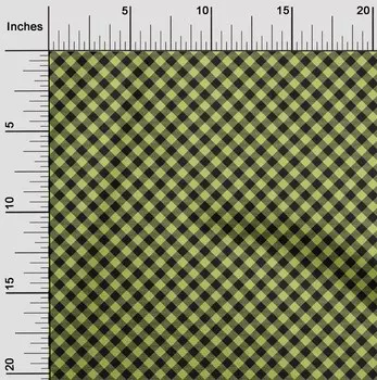 oneOone Cotton Flex Lime Fabric Check Швейный материал Ткань с принтом в ярдах 40 дюймов 42 Inch Wide - Viscose Chiffon розовый