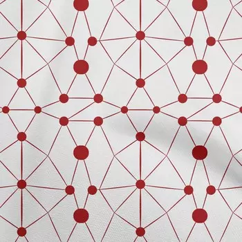 oneOone Cotton Flex Maroon Ткань с геометрическим шитьем Ткань с принтом в ярдах 40 дюймов 42 Inch Wide - Viscose Chiffon малиновый