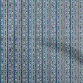 oneOone Cotton Flex Medium Blue Ткань Азиатский килим Швейные ремесленные проекты Печать на ткани в ярдах 40 дюймов 42 Inch Wide - Viscose Chiffon розовый