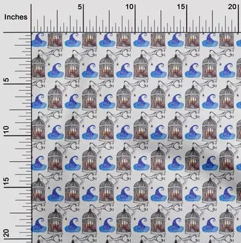 oneOone Cotton Flex Medium Blue Ткань Хэллоуин Швейная Ткань По Двору Печатная Diy Одежда Швейные Принадлежности 40 Дюймов 42 Inch Wide - Viscose Chiffon средний синий