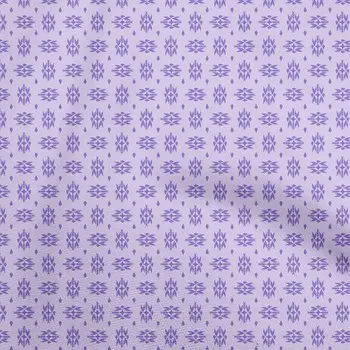 oneOone Cotton Flex Пыльная фиолетовая ткань Геометрические принадлежности для квилтинга Печать Швейная ткань По Двору 40 дюймов 42 Inch Wide - Viscose Chiffon синий
