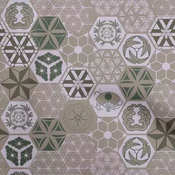 oneOone Cotton Flex Пыльно-серая ткань Геометрический материал платья Ткань с принтом Ткань По Двору 40 дюймов 42 Inch Wide - Viscose Chiffon синий