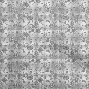 oneOone Cotton Flex серая ткань с цветочным рисунком для шитья печатных ремесленных тканей в ярдах 40 дюймов 42 Inch Wide - Viscose Chiffon серый