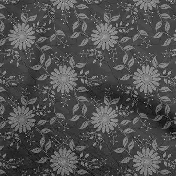 oneOone Cotton Flex серая ткань с цветочным принтом в горошек в ярдах 40 дюймов 42 Inch Wide - Viscose Chiffon коричневый