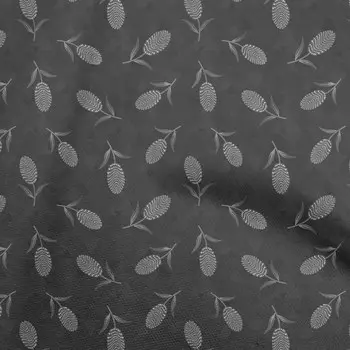 oneOone Cotton Flex серая ткань с цветочным принтом в горошек в ярдах 40 дюймов 42 Inch Wide - Viscose Chiffon коричневый