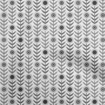 oneOone Cotton Flex серая ткань с цветочным принтом в горошек в ярдах 40 дюймов 42 Inch Wide - Viscose Chiffon коричневый