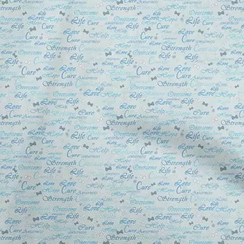oneOone Cotton Flex Светло-голубая ткань Текст Шитье Ремесленные проекты Ткань Принты По Ярду 40 дюймов 42 Inch Wide - Viscose Chiffon серый