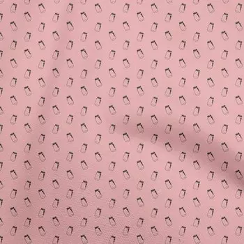 oneOone Cotton Flex Светло-розовая тканевая банка и бутылка Швейные ремесленные проекты Печать на ткани в ярдах 40 дюймов 42 Inch Wide - Viscose Chiffon светло-розовый