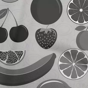 oneOone Cotton Flex Светло-серая ткань Фрукты Ремесленные проекты Декоративная ткань с принтом в ярдах 40 дюймов 42 Inch Wide - Viscose Chiffon персиковый