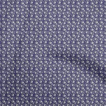oneOone Cotton Flex Темно-синяя ткань Азиатские блочные ремесленные проекты Декор Ткань с принтом в ярдах 40 дюймов 42 Inch Wide - Viscose Chiffon чёрный